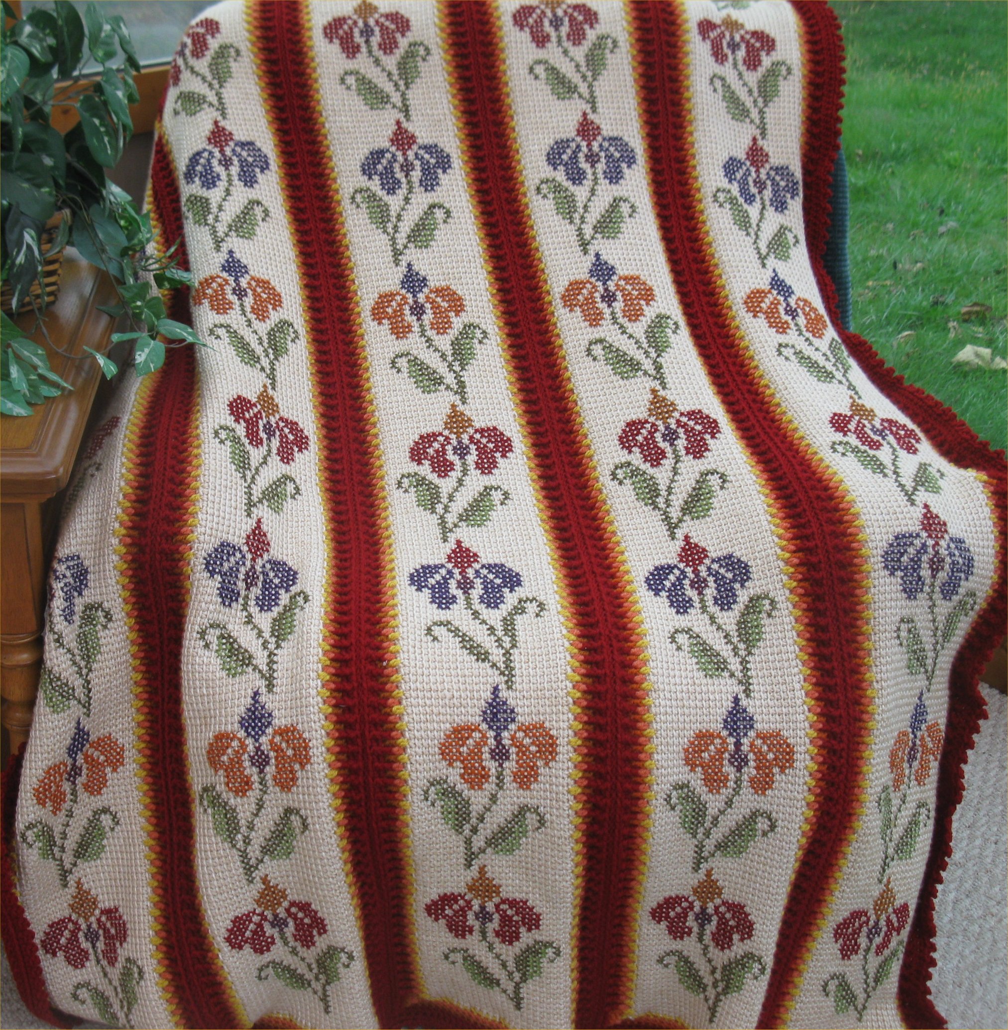 Antique Floral Afghan Pattern