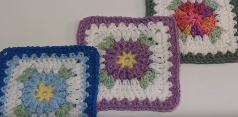 Popcorn Granny Square