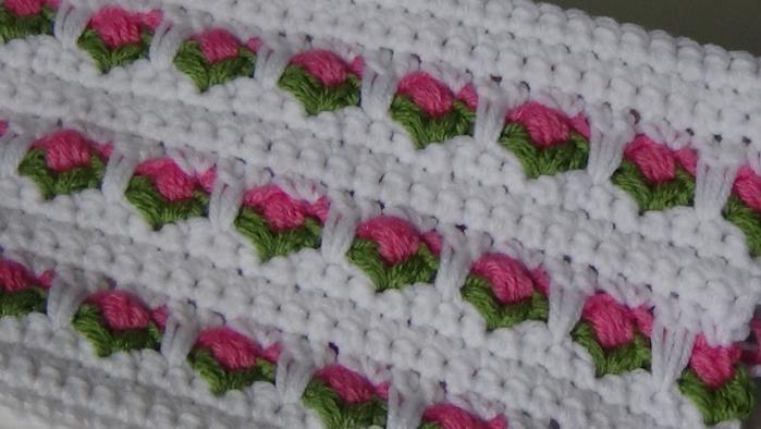 #232 Rosebud Tulip Stitch of the week new one