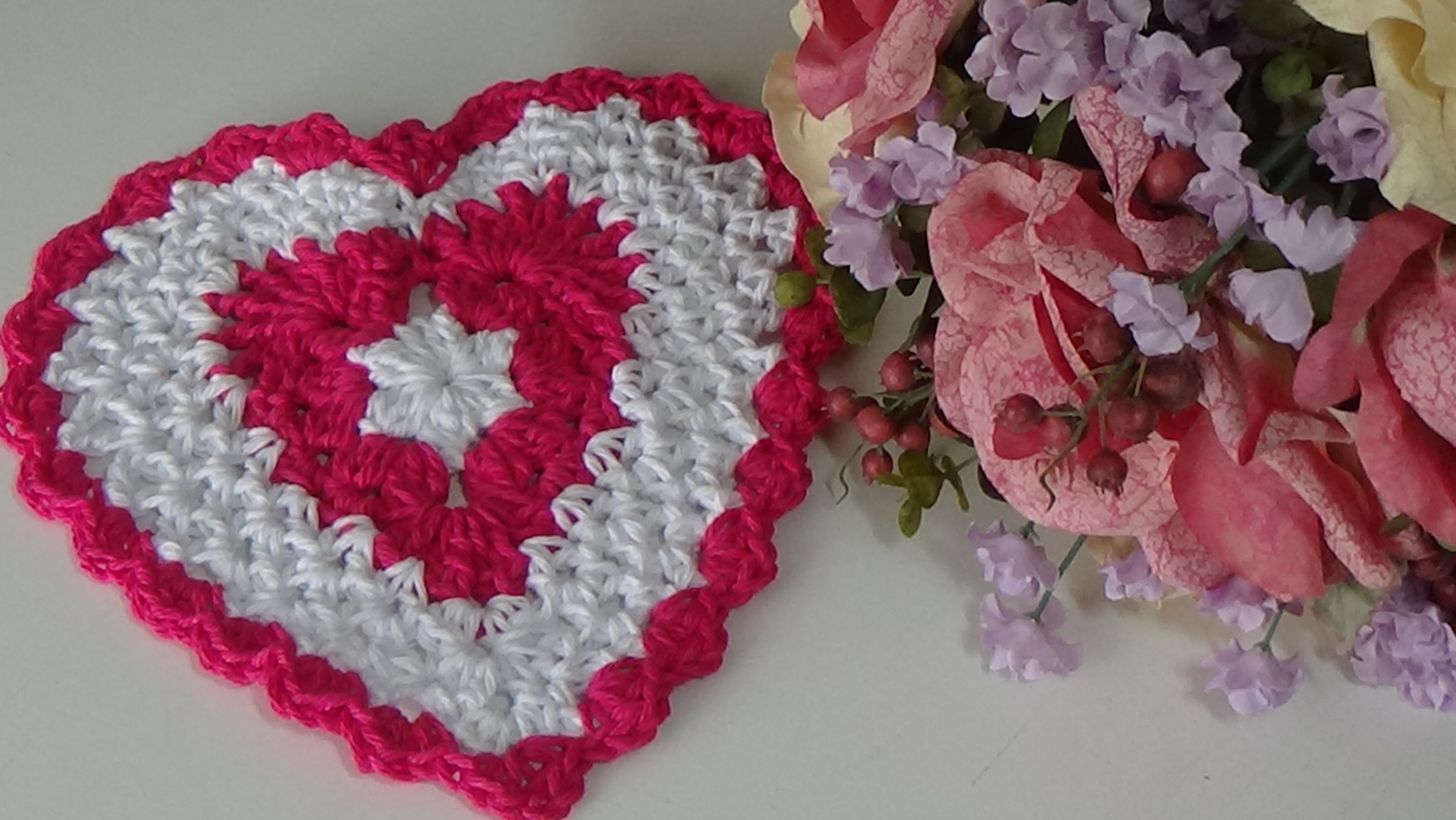 #520 Heart Dishcloth