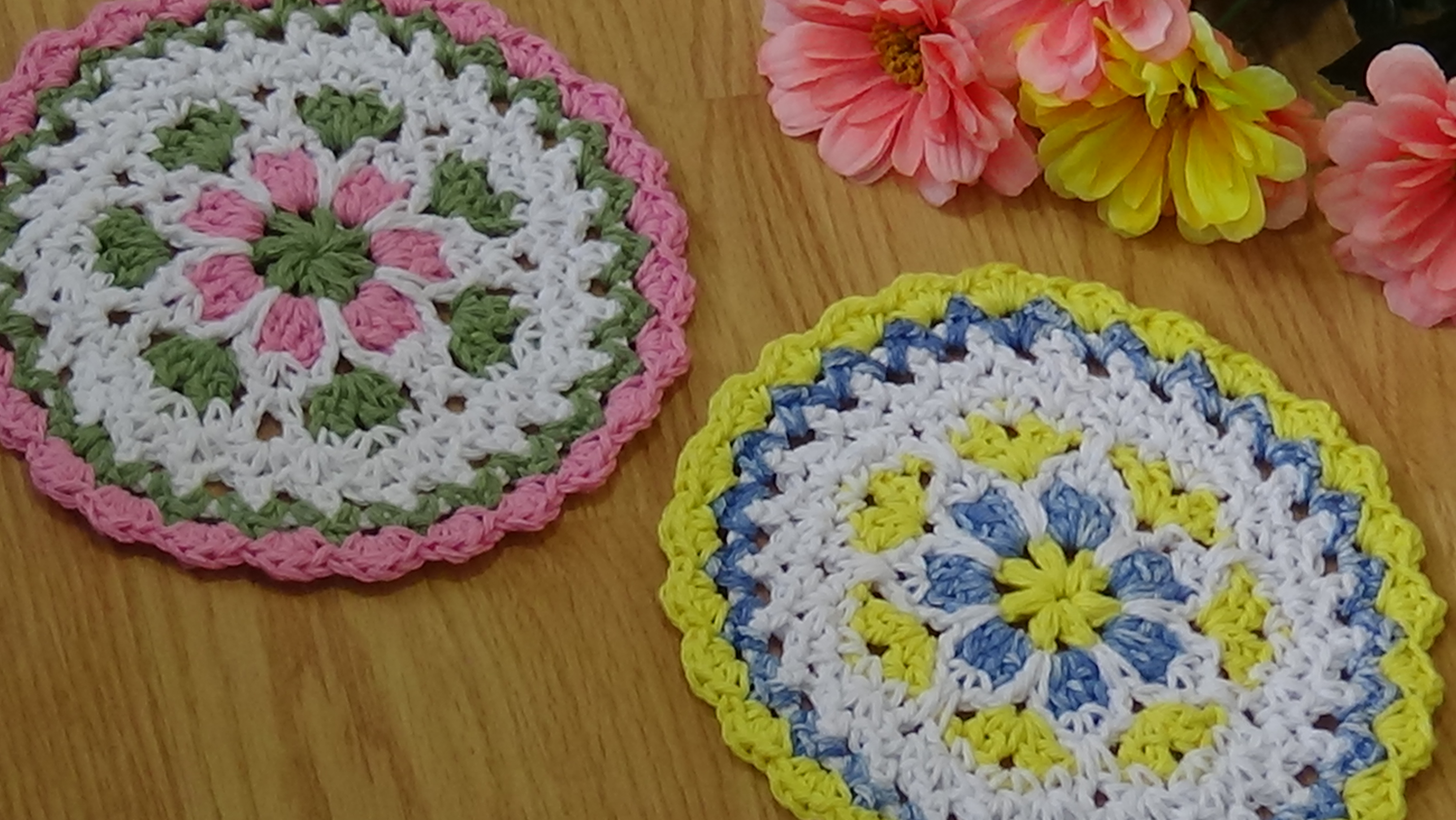 # 534 Floral lace Dishcloth