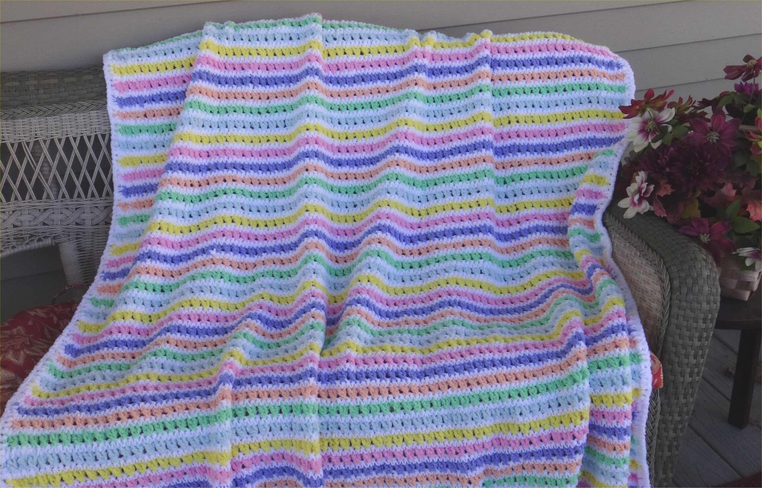 Magic rainbow afghan